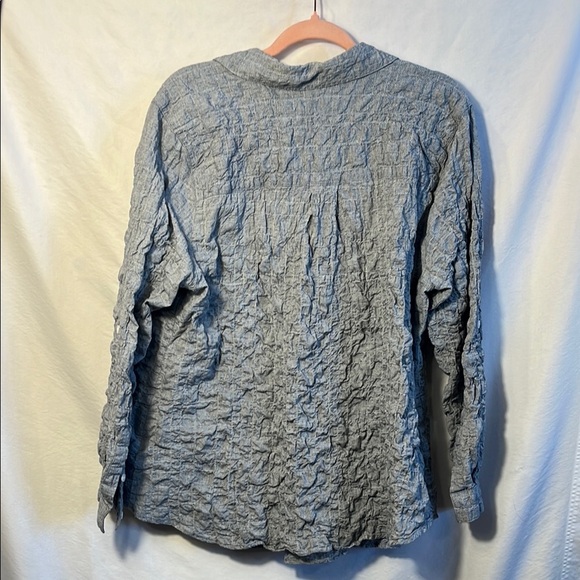 Soft Surroundings Heathered Gray Knit Top - Picture 3 of 4